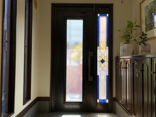 ステンドグラス設置前