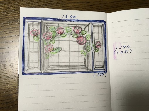 お客様が描かれたスケッチ